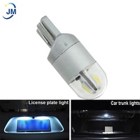 Lmetjm — accessoire de voiture automobile, ampoules led blanches, T10, W5W, 12v, 2 lampes SMD 3030