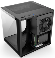Chasis de PC para Juegos de Escritorio M-ATX de Torre Completa/Media, Popular, con Vista al Mar, OEM, con Vidrio Templado