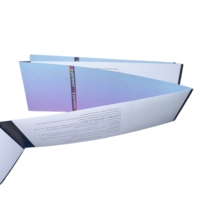Papel Térmico Fluorescente Invisible Anti-falsificación para Entradas con Número de Serie, Plegado y Estampado en Oro para Eventos