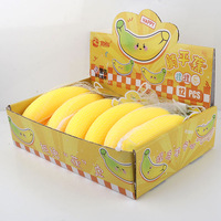 Jouet à presser amusant en forme de banane, doux, extensible, à rebond lent, jouet anti-stress mignon en forme de fruit pour enfants et adultes