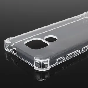 安全气囊设计水晶透明软tpu手机套适用于摩托罗拉Moto G9/G9 Plus/E7加通用G9加G9电源后盖