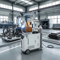 Bras robotisé de soudage DONSIN Cobot à six axes avec contrôle PLC et alimentation en fil, performances de soudage laser stables