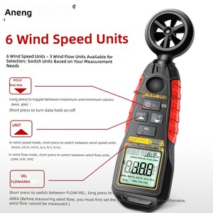 ANENG GN302 เครื่องวัดความเร็วลมแบบดิจิตอลความแม่นยำสูงพร้อมความละเอียด 0.01 - Product Image 5