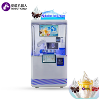 Bras robotique IA pour la vente automatique de glaces, système de vente automatique sans personnel, machine à glaces fraîches, sundae au lait