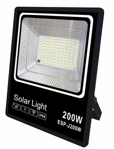 Lampe solaire d'extérieur avec éclairage automatique, étanche, à intensité variable, projecteur solaire LED - Product Image 4