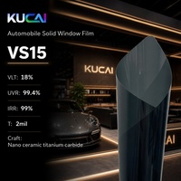 Film teinté céramique de qualité KUCAI série VS, film solaire nano-céramique pour toit, film teinté pour vitres de voiture, films pour voitures 1,52*30m/rouleau