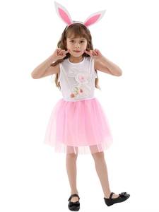 Hot Selling Spring Summer Child Party Carnival Costumes Kids Happy Easter Performance Clothes Girls Bunny Dresses - Product Image 4