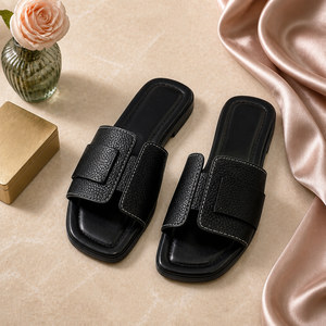 Direktvertrieb Großhandel Damen Open-Toe Pantoffeln Lässige Flache Schuhe für Frauen Mode - Product Image 4