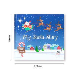 Impresión de Libros Infantiles con Tapa Dura, Papel Kraft de Lujo, Cartón Corrugado Navideño, Personalizado, Impresión Offset, Grabado en Relieve - Product Image 1