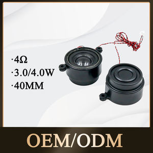 High Performance 2'' Neodymium Full Range Box <strong>Speaker</strong> <strong>40mm</strong> Cylindrical Cavity Mounting Hole 4 Ohm 3W Plastic Active Smart Home - Product Image 2