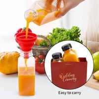 Vente en gros bouteille de boisson de jus en plastique recyclable de 350ml 500ml avec bouchons inviolables personnalisés 12oz 13oz 16oz