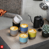 Mug à cappuccino en céramique mate sans anse, tasse à café en porcelaine, gobelet à expresso pour café