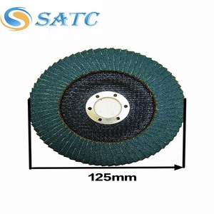200pcs đường cong Radial loại nắp đĩa 5 "x 7/8", 40 60 80 120 Grit Zirconia, cho thép và thép không gỉ (inox) mài - Product Image 2
