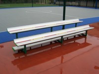 Bancada de Dos Niveles Independiente LD-2 de Aluminio para Gradas, Longitud Estándar de 3.5M, Asiento Plegable y Portátil para Espectadores en Campos Deportivos