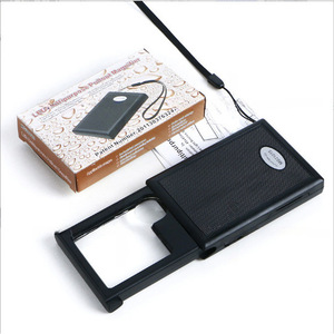 Loupe de type tiroir, grossissement élevé 3/6x, avec LED, qualité professionnelle pour l'évaluation des objets anciens et des timbres. - Product Image 3