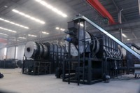 Machine de carbonisation continue pratique pour la conversion de la biomasse organique de tiges de maïs, équipement professionnel de fabrication de charbon de bois