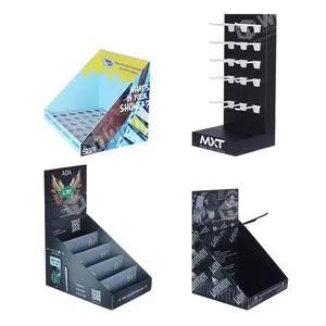 Paper Cardboard Counter Display Stand Recyclable Cardboard Box Display on Cardboard Table Guangdong