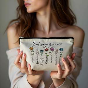 Bolsa de Maquillaje Personalizada, 1 Pieza, de Lona, para Viaje, con Cierre, Diseño Personalizado, Tendencia 2026, Mercado Chino en Línea - Product Image 2