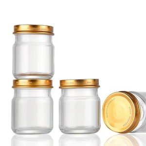 Luftdichte Aufbewahrung von Babynahrung Transparente Gläser Premium-Glasflaschen mit PT-Kappe für hausgemachtes, stapelbares Design aus Püree milch und Marmelade - Product Image 4
