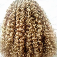 Extensions de cheveux vierges bouclés crépus ondulés 100% naturels, blond miel bouclé birman brut 613, tissage de cheveux Remy