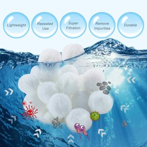 Hot Tub 50Mm-60Mm Backwashing Hydrophobic 700G Swimming <strong>Pool</strong> Water Cleaner Filter <strong>Balls</strong> - Product Image 4