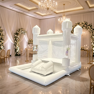 Château gonflable miniature 3x4m avec souffleur, nouveau design pour mariages, festivals, fêtes - pour enfants et adultes - Product Image 2