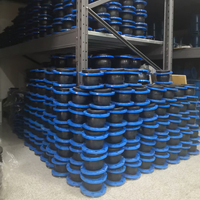 Joint en caoutchouc flexible EPDM à sphère unique à bride DN32-DN600 PN16 pour absorption des vibrations dans les conduites d'eau, certifié CE WRAS, garantie 2 ans