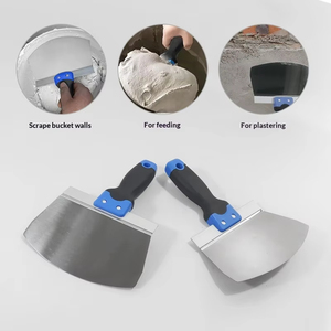 <span class=keywords><strong>Spatule</strong></span> manuelle DIY en acier inoxydable, ronde et à petit arc, pour <span class=keywords><strong>peintre</strong></span>, outil pour cloisons sèches avec fonctions d'angle, outil de coupe pour plâtrier - Product Image 6