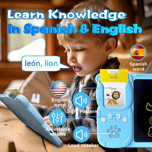 Espagnol 255 510 mot enfant électronique parlant <span class=keywords><strong>alphabet</strong></span> interactif lecture apprentissage jouet éducation précoce anglais français italien <span class=keywords><strong>arabe</strong></span> - Product Image 2