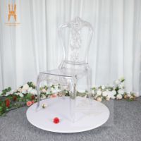 Meilleure vente de chaise en résine acrylique en plastique transparent pour les fêtes, événements, mariage, hôtel