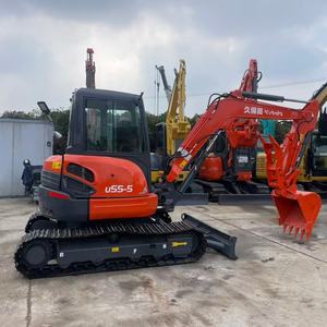 Gebruikt Kubota U55-5 5,5 ton minikraan Kubota V2607 motor 0,2 m³ bak lage uren Japanse oorsprong - Product Image 4