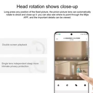 Caméra de sécurité IP sans fil intelligente <span class=keywords><strong>C300</strong></span> à double objectif 3MP avec détection IA et capteur CMOS grand angle 360° - Product Image 5
