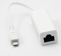 Adaptateur Répartiteur USB vers RJ45 Ethernet 2026 – Carte Réseau Micro USB 2.0 100 Mbps pour Tablette, Ordinateur Portable, PC et Android