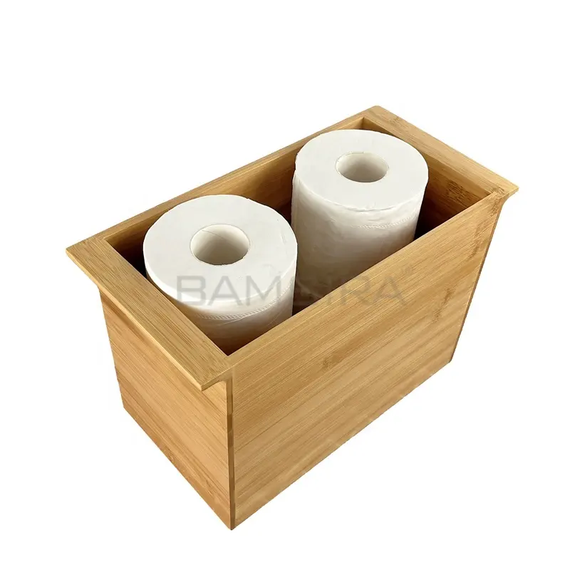 लकड़ी के बांस वर्ग ऊतक बॉक्स कवर-पर्यावरण के अनुकूल खींच घन मशीन-सजावटी धारक/आयोजक के लिए बाथरूम