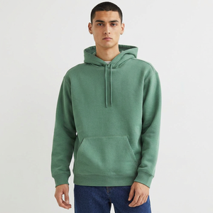 2025 Fall-Winter New Collection Men's Trendy <b>Oversized</b> <b>Hoodie</b> High Quality Warm Loose Fit Solid Color Embossed Hoodies - Product Image 1