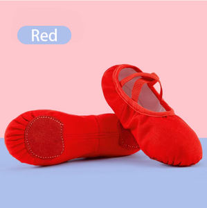 Klassische schwarze Ballerina Hausschuhe Wohnungen Ballett Braun Stretch Leinwand Balletts chuhe Tanz für Frauen und Mädchen Kinder - Product Image 2