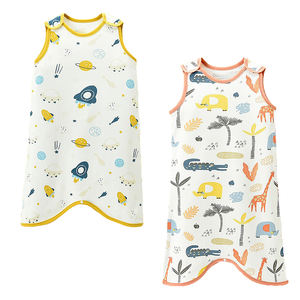 Venta al por mayor de pijamas finos de una pieza para bebé, edredón a prueba de golpes para bebé, chaleco de algodón puro, saco de dormir para niños - Product Image 3