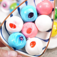 Golosinas de Goma con Forma de Ojo para Mayoristas, 10g, Snack Esférico 4D, Mini Dulces Halal, Bolas de Caramelo Blandas