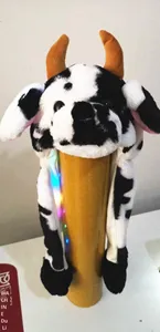Orejeras LED Multicolor de Vaca de Dibujos Animados con Luz, Gorro de Peluche de Animal con Orejas Móviles Saltantes, Juguetes de Peluche de Algodón PP - Product Image 6