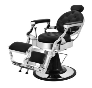 Ghế làm tóc/thẩm mỹ viện hiện đại màu đen PVC cao cấp, bơm thủy lực chịu lực, xoay 360 độ, ngả lưng, điều chỉnh độ cao, dùng được cho phòng khách - Product Image 1