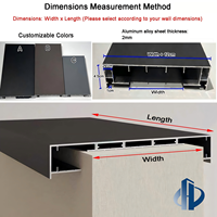 Meilleures ventes : Capuchons de parapet de balcon durables et personnalisables avec canaux intégrés pour bandes LED, capuchons de mur de cour en métal à visser