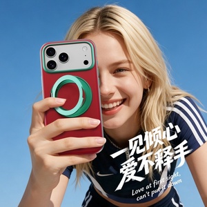 เคสโทรศัพท์แม่เหล็กแบบด้านกึ่งโปร่งแสงสำหรับ iPhone 18 15 16 17 Pro Max พร้อม 360 °   ฝาครอบกันกระแทกแบบวงแหวนโลหะ - Product Image 3