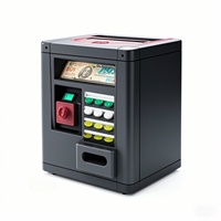 Tirelire électronique personnalisée avec comptage de pièces Tirelire à roulement automatique Boîte d'économie d'argent Pot d'argent sûr Mini distributeur automatique de billets Tirelire pour enfants