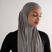 Hijab Premium 2026 en Jersey avec Logo Personnalisé, Texture Douce, Antidérapant, pour Femmes Musulmanes, Usage Quotidien, Fabrication en Usine