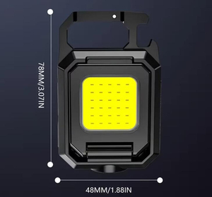 Torcia Magnetica COB a Doppia Faccia, Mini Luce Portachiavi Ricaricabile, Lampada da Lavoro - Product Image 3