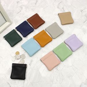 Portable Spring Frame Change <b>Pouch</b> PU Leather <b>Mini</b> Wallet for Coins Colorful Coin Purse Customizable Spring Frame Change <b>Pouch</b> - Product Image 3