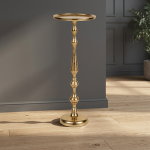 Mesa Consola con Pedestal de la Colección Imperial Metal, 57 cm, Diseño Tradicional para Entrada o Sala de Estar - Product Image 6