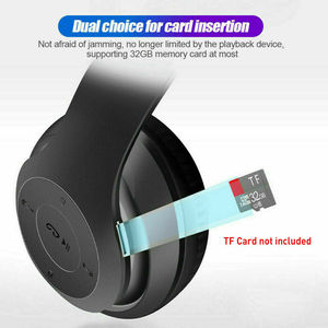 หู<span class=keywords><strong>ฟัง</strong></span>ของขวัญ Audifono P47,หู<span class=keywords><strong>ฟัง</strong></span>ไร้สายราคาถูกสำหรับ IOS แอนดรอยด์มือถือ Xiaomi Sumsamg Huawei รองรับ SD Card BT หู<span class=keywords><strong>ฟัง</strong></span> - Product Image 4