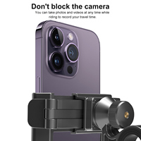Support de téléphone portable universel ODIER à 360 degrés, support flexible à clipser, fixation rapide pour vélo, moto