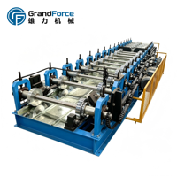 Machine de profilage à grande vitesse entièrement automatique pour rayonnages en acier galvanisé, avec moteur de coupe hydraulique de longueur et roulement